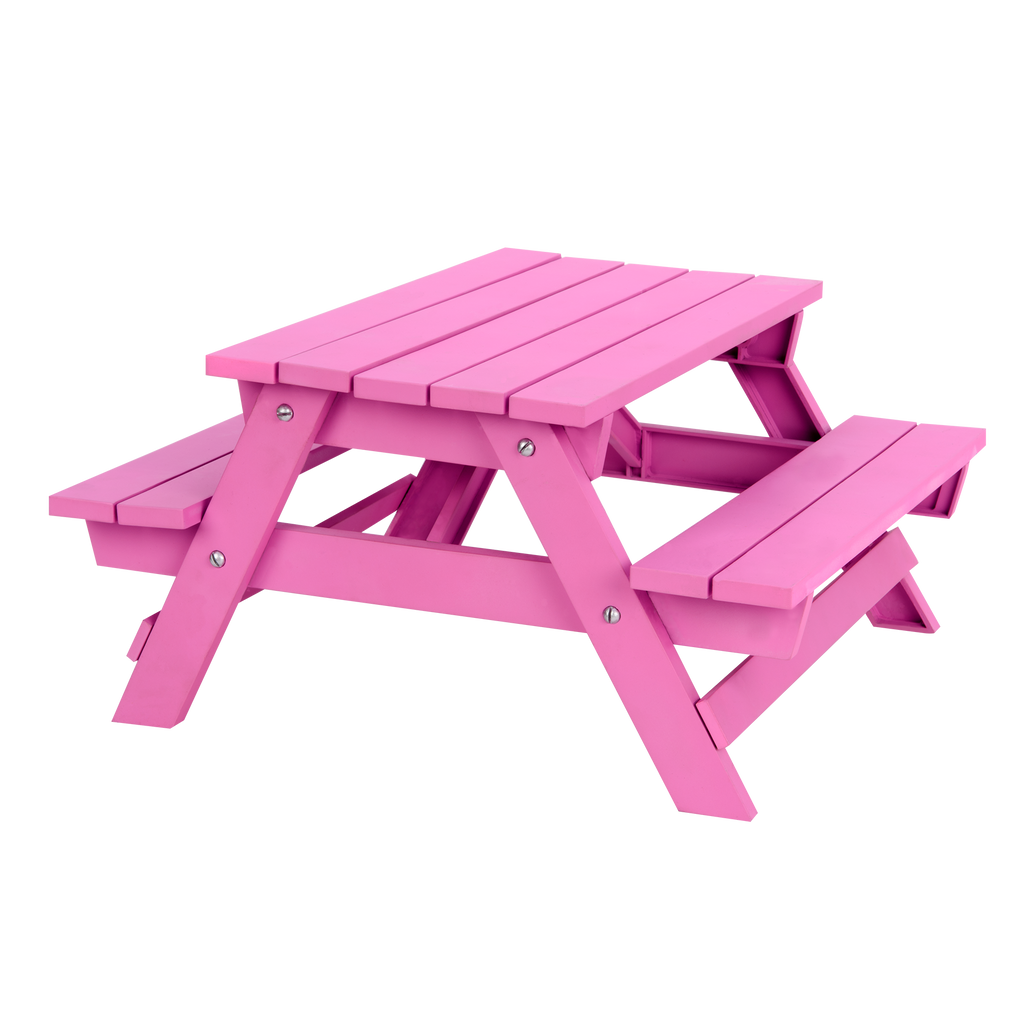 Picnic Table Set - Pink Table & Food Accessories - Our Generation UK