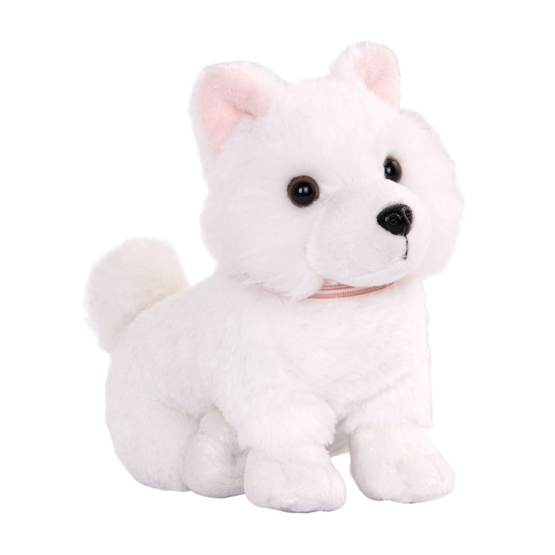 White dog best sale stuffed animal