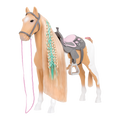 Palomino Paint Horse - 50cm Horse with Hairstyling Accessories - Accesssories for OG Dolls - Equestrian - Our Generation Horses