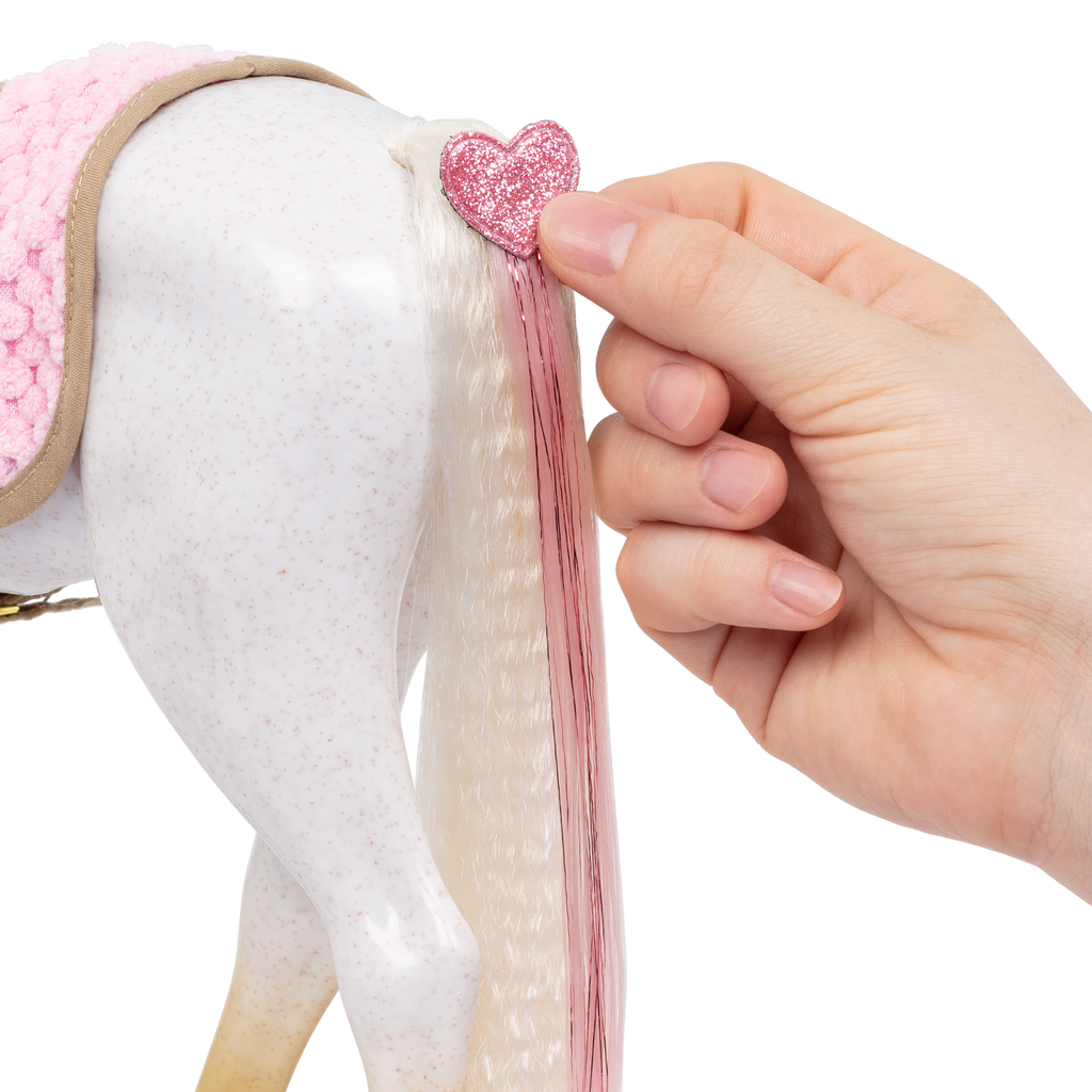 Andalusian Hairplay Foal - 30cm Hairstyling Horse - Foal with Hair Accessories - Accessory for Dolls - Our Generation