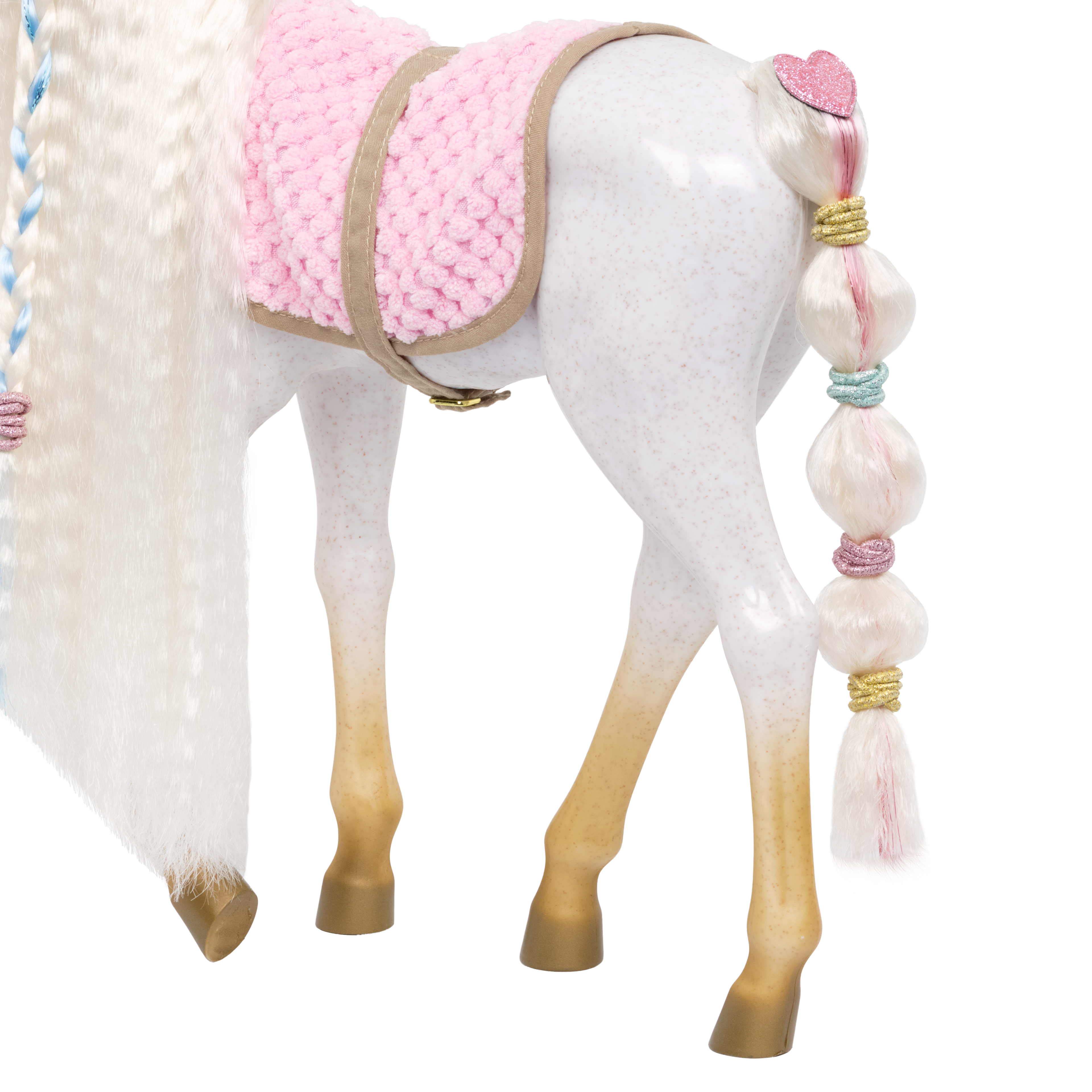 Andalusian Hairplay Foal - 30cm Hairstyling Horse - Foal with Hair Accessories - Accessory for Dolls - Our Generation
