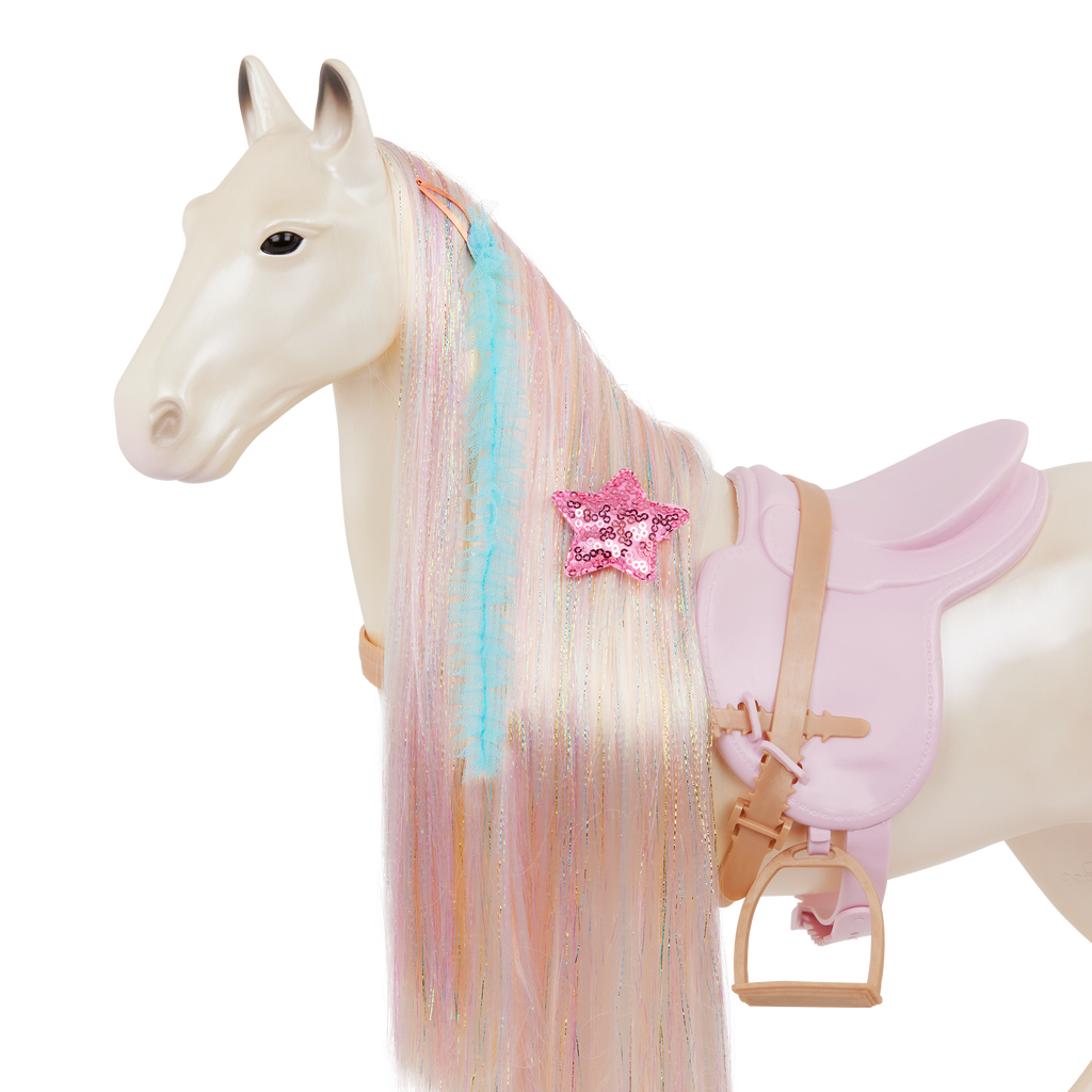 Enchanting Horse - 50cm Toy Horse - Our Generation Horse with Styling Accessories - Doll Accessory - Our Generation UK