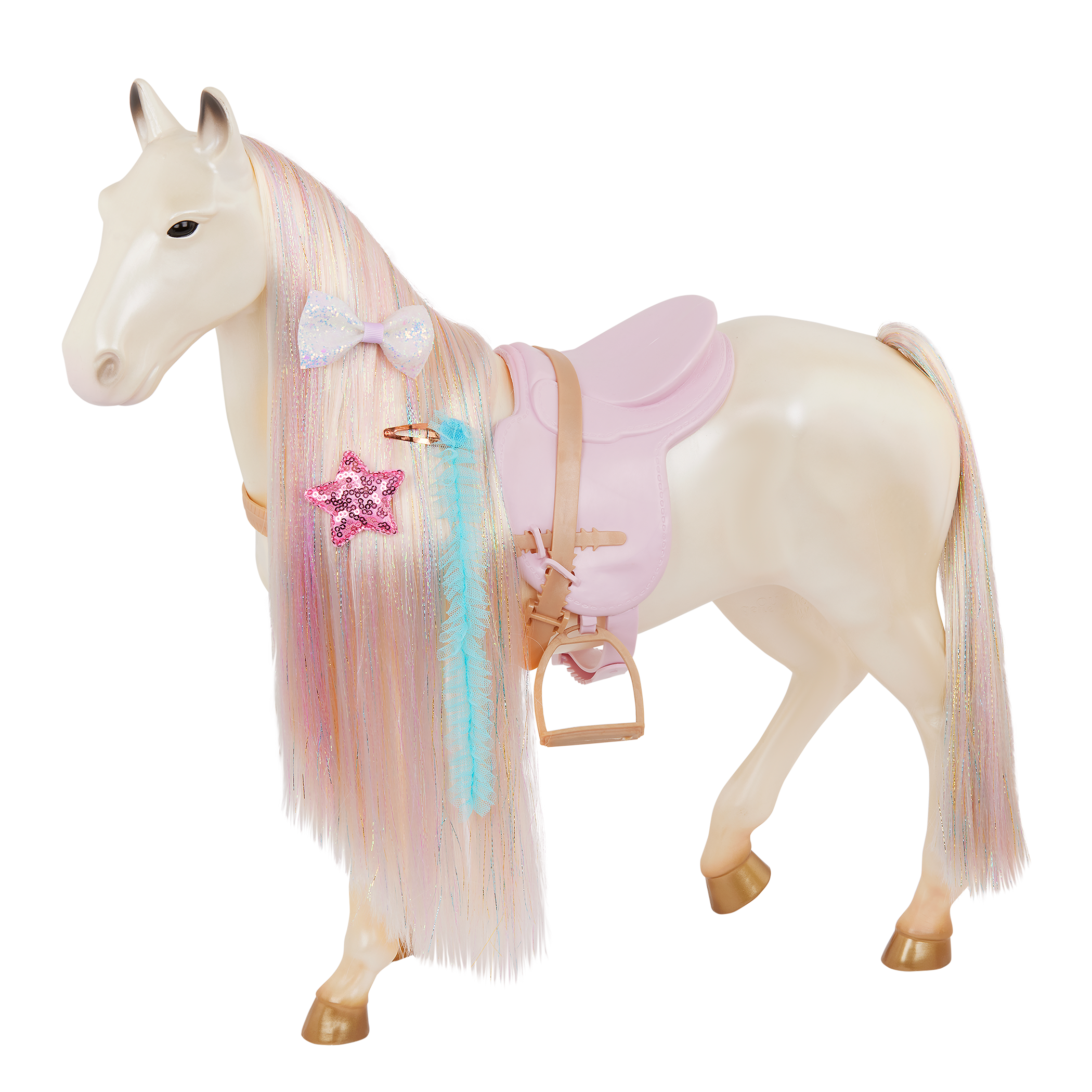 Enchanting Horse - 50cm Toy Horse - Our Generation Horse with Styling Accessories - Doll Accessory - Our Generation UK