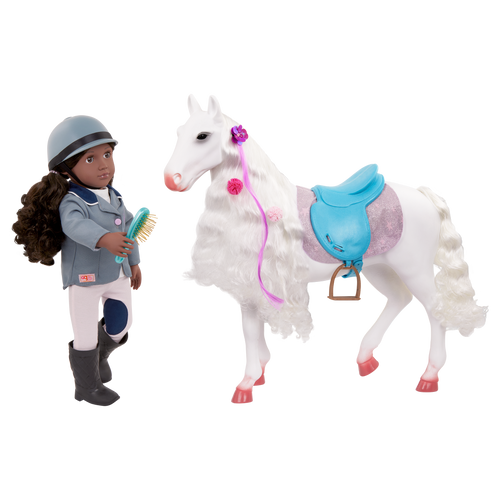 Camarillo Hair Play Horse - 50cm Horse with Hairstyling Accessories - Accessory for 46cm Dolls - Our Generation Horses