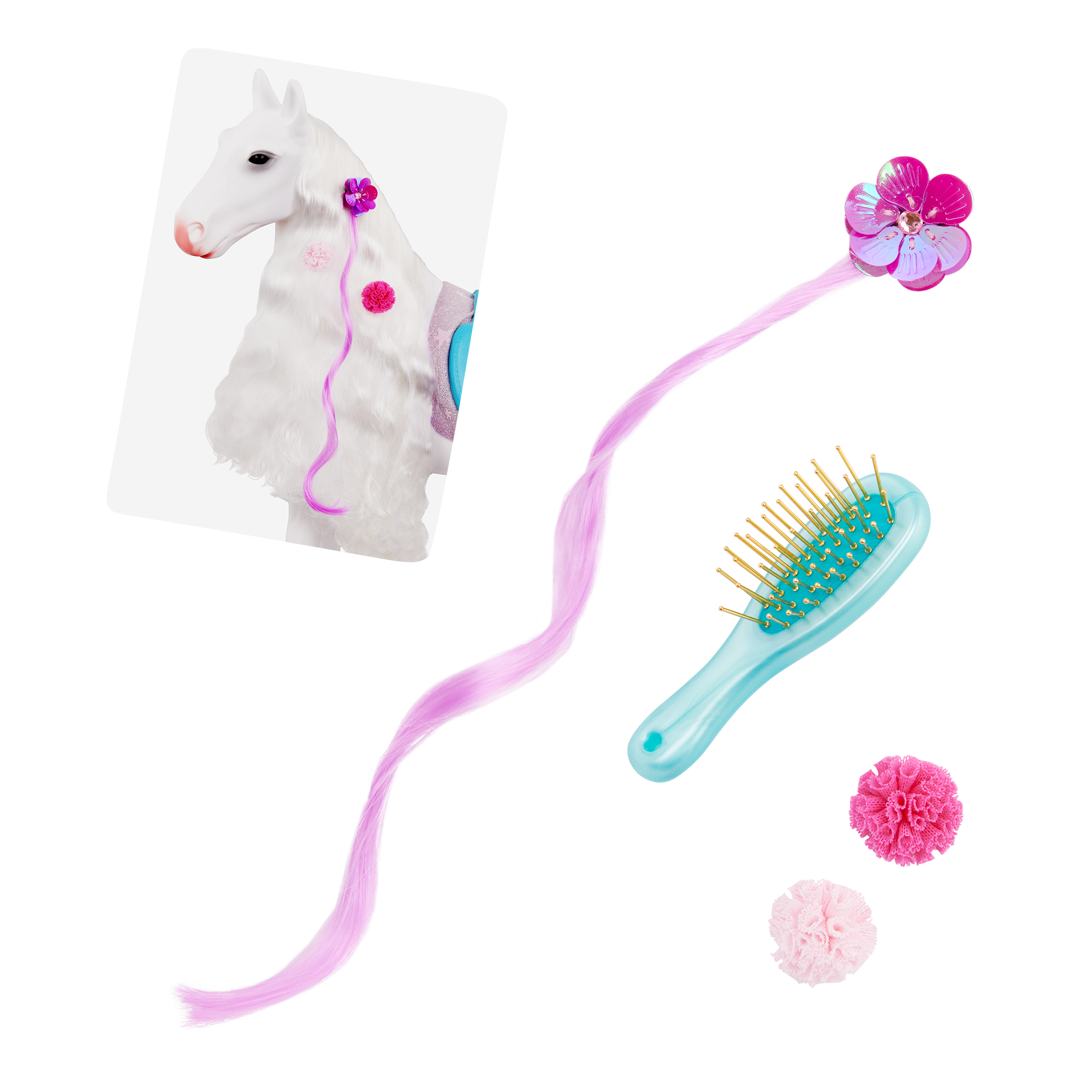 Camarillo Hair Play Horse - 50cm Horse with Hairstyling Accessories - Accessory for 46cm Dolls - Our Generation Horses