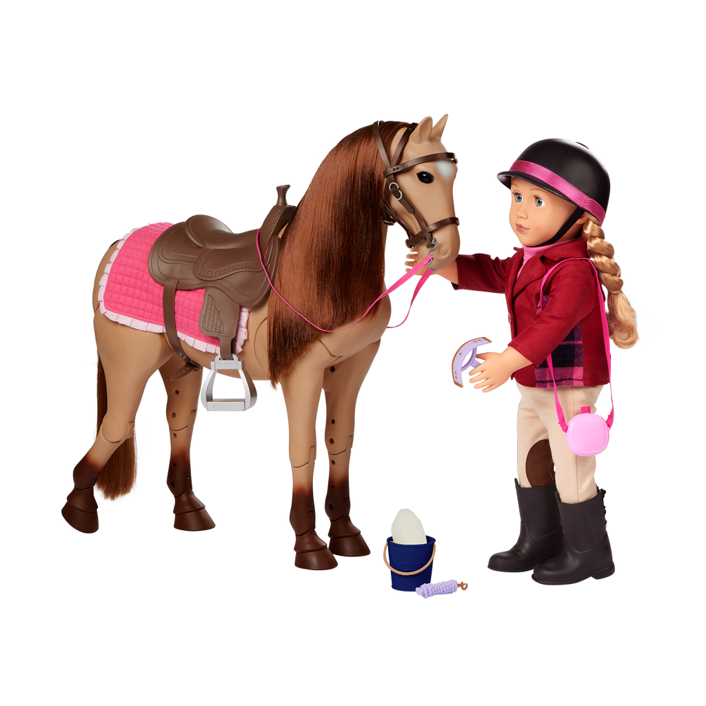 Morgan Horse - 50cm Posable Horse - Equestrian Accessories - Our Generation Horses