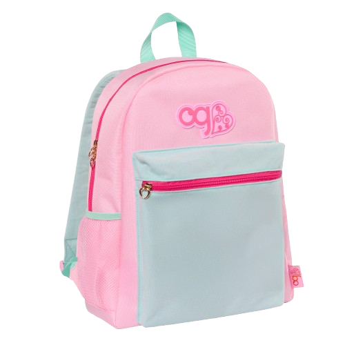 Be Awesome Backpack - School Bag for Kids with Stick on Patches - Pink & Mint Rucksack - Back to School - Our Generation