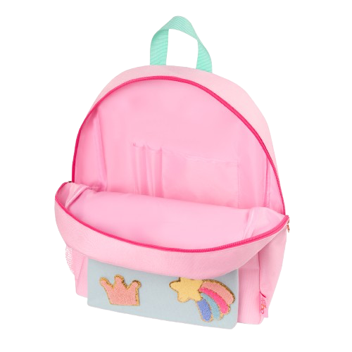 Be Awesome Backpack - School Bag for Kids with Stick on Patches - Pink & Mint Rucksack - Back to School - Our Generation