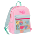 Be Awesome Backpack - School Bag for Kids with Stick on Patches - Pink & Mint Rucksack - Back to School - Our Generation
