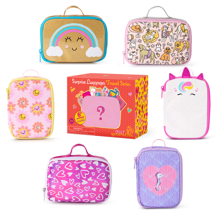 Surprise Luggage Series - Six Surprise Luggage's to Collect - Each Luggage has 6 Doll Accessories - Accessories for 46cm - Our Generation UK
