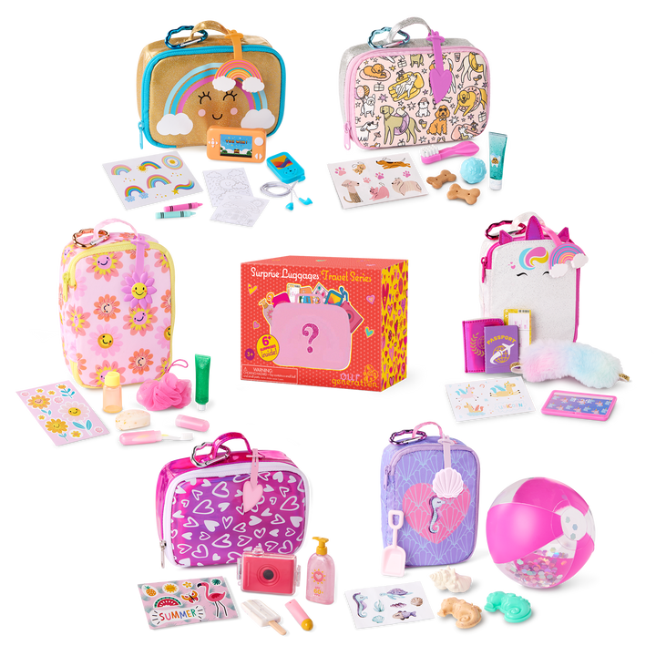 Surprise Luggage Series - Six Surprise Luggage's to Collect - Each Luggage has 6 Doll Accessories - Accessories for 46cm - Our Generation UK