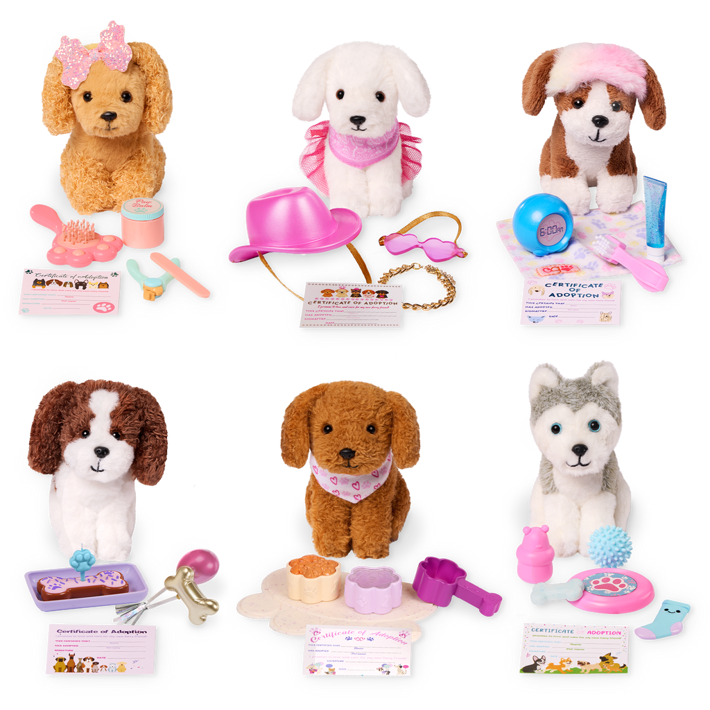Surprise Pets Puppy Series - Collectible Toys - 6 Styles to Collect- Accessories for Dolls - Our Generation UK