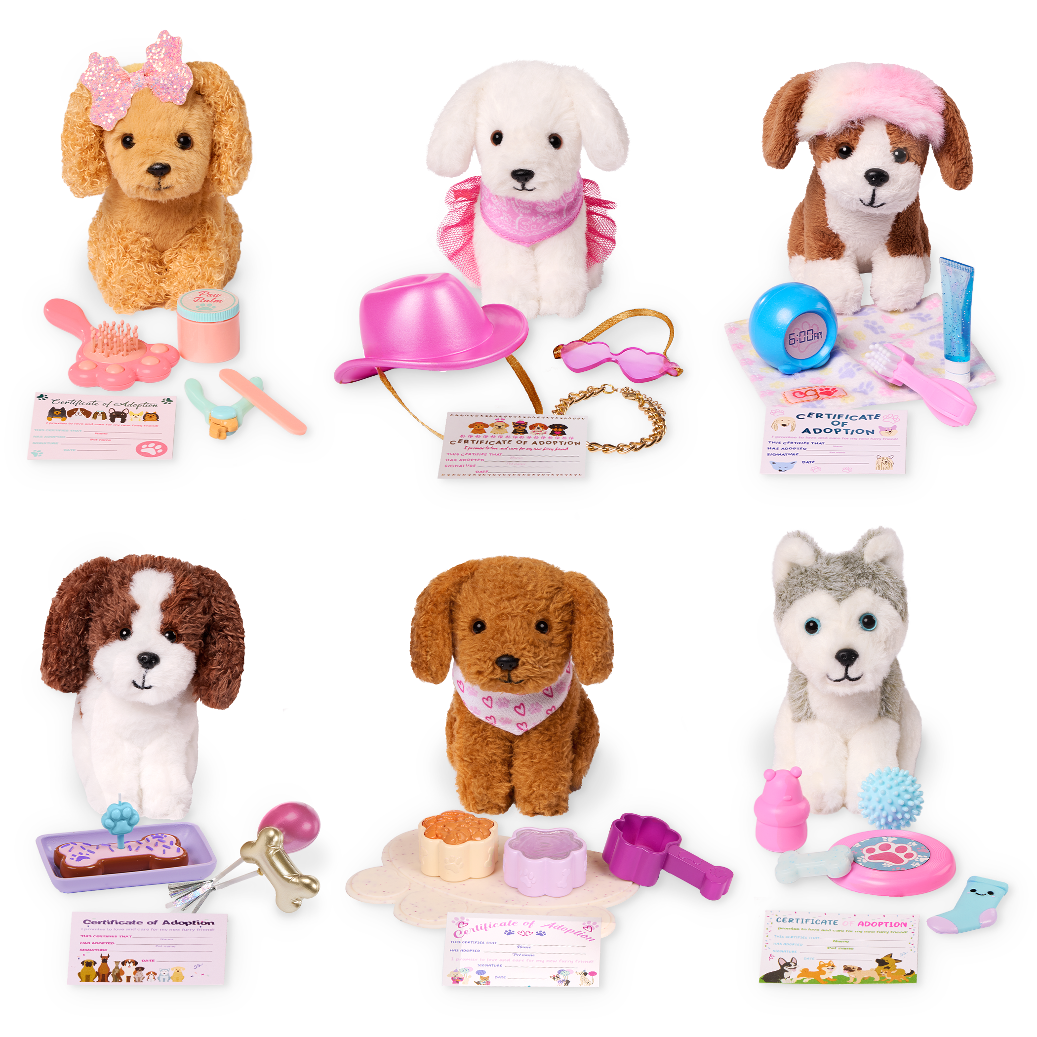 Surprise Pets Puppy Series - Collectible Toys - 6 Styles to Collect- Accessories for Dolls - Our Generation UK