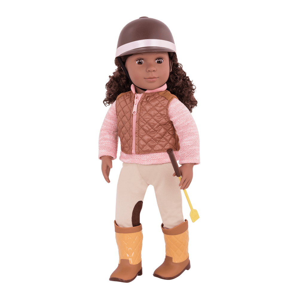 Riding in Style - Equestrian Outfit for 46cm Dolls - Horse-Riding Clothes - Top & Bottom - Our Generation UK