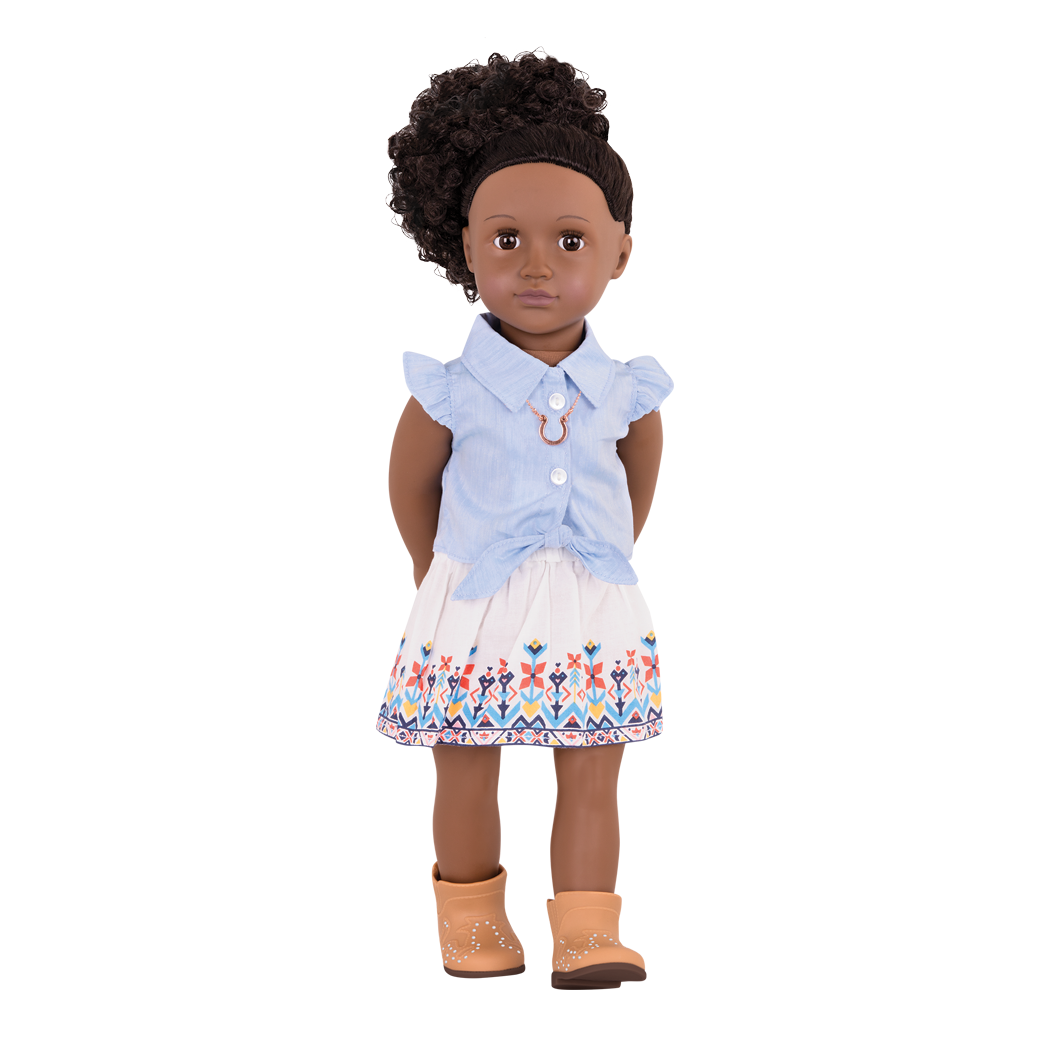My Lucky Horseshoe - Western Outfit for 46cm Dolls - Top & Skirt - Doll Clothing - Our Generation UK