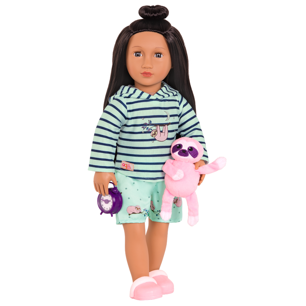 Sleepy Sloth - Doll Pyjama Set - 46cm Doll Clothes - Our Generation UK