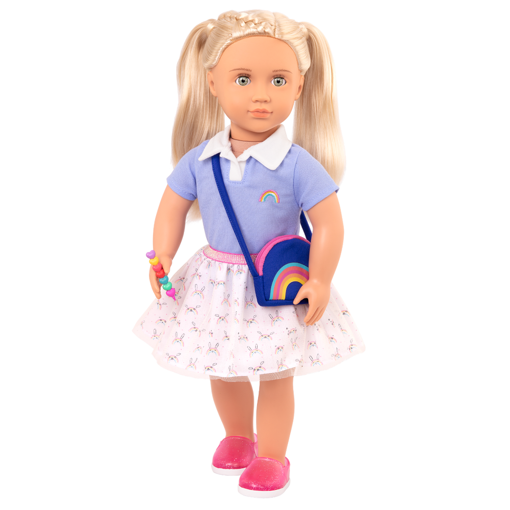 Rainbow Academy - 46cm School Outfit for Dolls - Skirt & Top - Doll Clothing - Our Generation