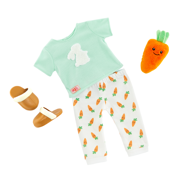 Bedtime Bunny- Pyjama Outfit for 46cm Boy Doll - Boy Doll Clothes - Our Generation UK 