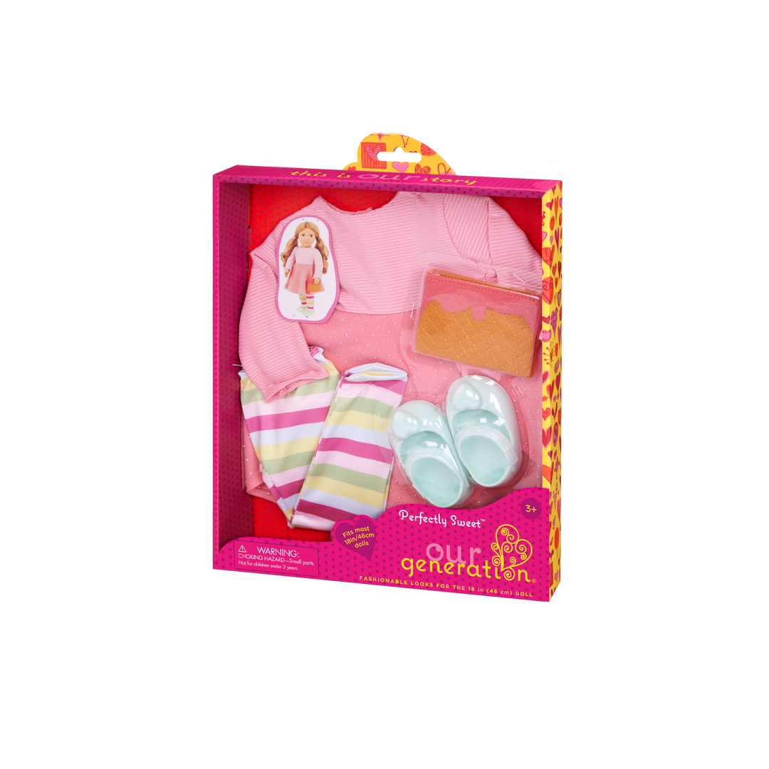 Our Generation Perfectly Sweet Ice Cream Outfit for 18-inch Dolls