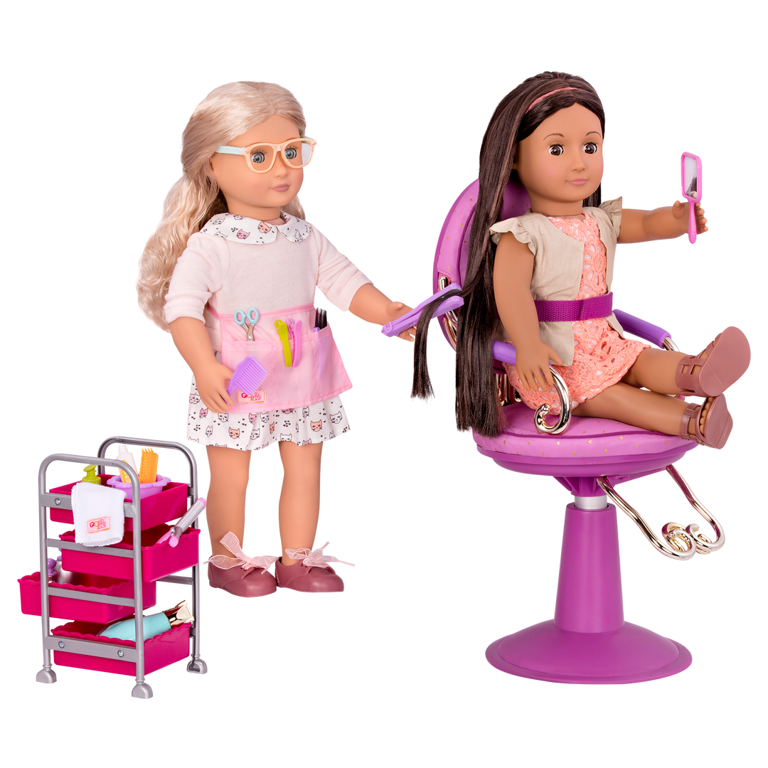 Berry Nice Salon Set Pink 46cm Doll Styling Set Our Generation UK