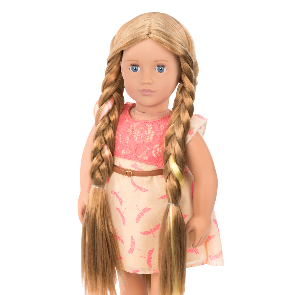 Portia - 46cm Hairplay Doll - Hair-Styling Doll with Long Brown Hair & Blue Eyes - Gifts for Kids - Our Generation