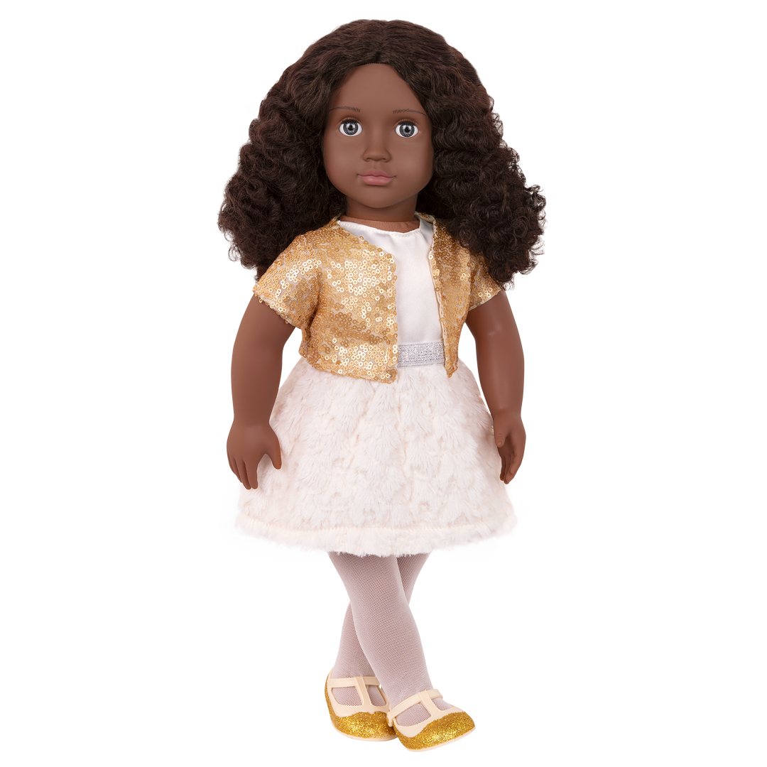 Haven - Christmas Doll - 46cm Doll with Brown Hair & Grey Eyes - Toys & Gifts for Kids - Our Generation