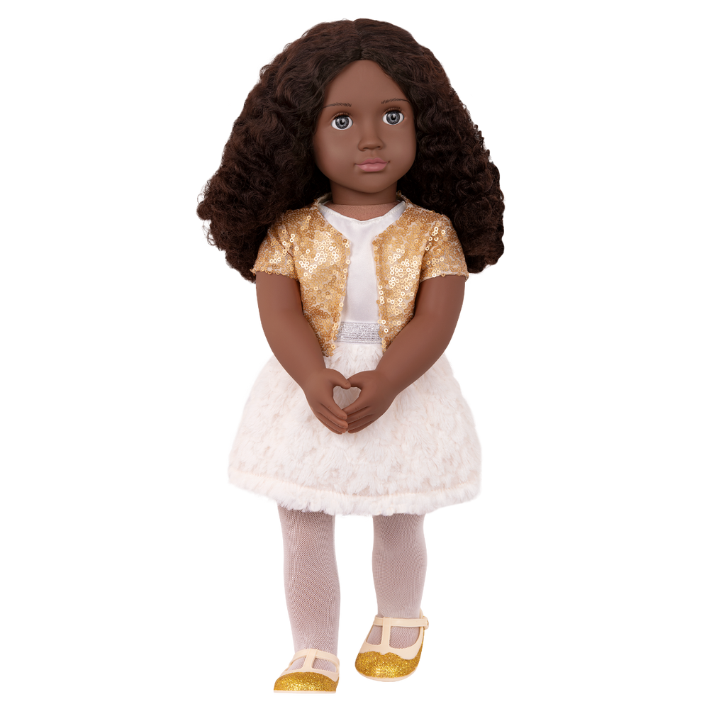 Haven - Christmas Doll - 46cm Doll with Brown Hair & Grey Eyes - Toys & Gifts for Kids - Our Generation