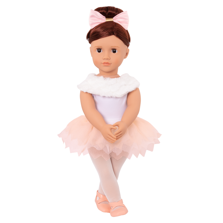 Valencia - 46cm Ballerina Doll - Doll with Brown Hair & Eyes - Toys & Gifts - Our Generation