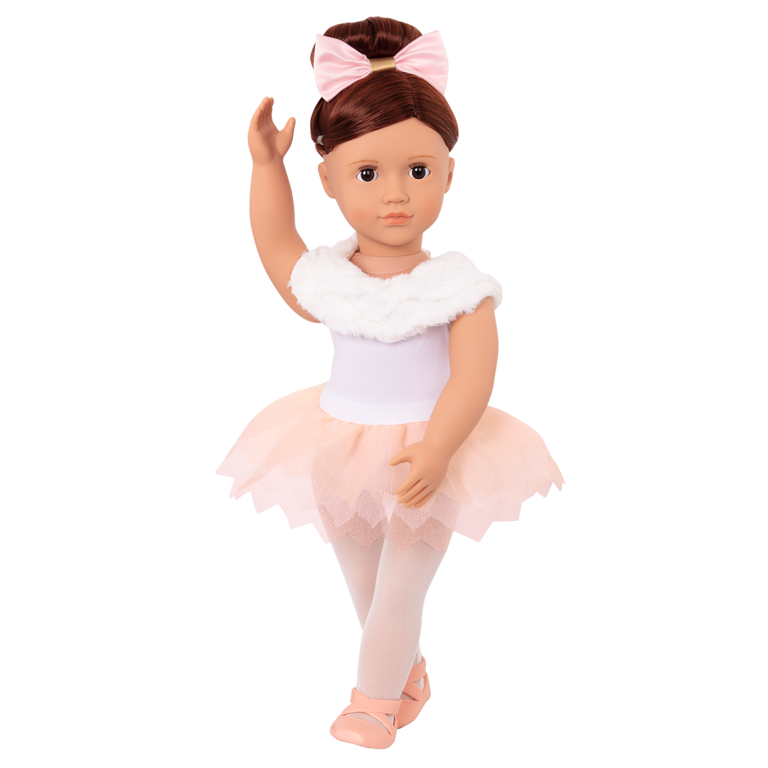 Valencia - 46cm Ballerina Doll - Doll with Brown Hair & Eyes - Toys & Gifts - Our Generation