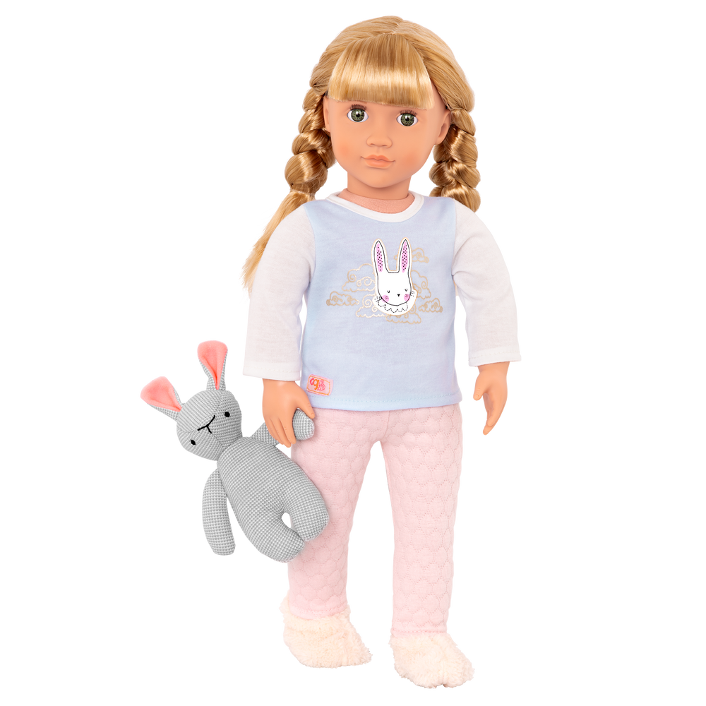 Jovie - 46cm Sleepover Doll - Doll with Blonde Hair & Green Eyes - Toys & Gifts for Kids - Our Generation UK