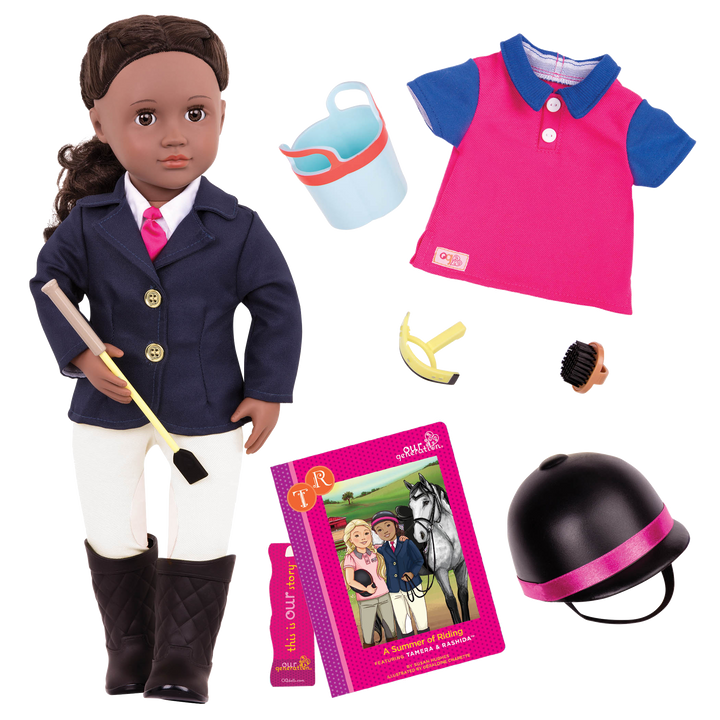 Rashida - 46cm Horse Riding Doll - Posable Doll - Doll & Storybook - Equestrian - Our Generation
