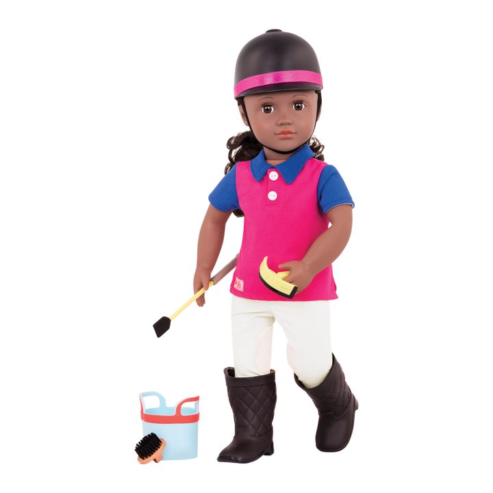 Rashida - 46cm Horse Riding Doll - Posable Doll - Doll & Storybook - Equestrian - Our Generation