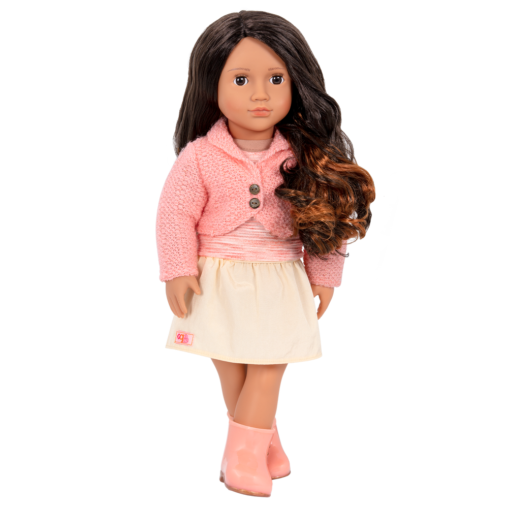 Maricela - Fashion Doll - 46cm Doll with Brown Hair & Highlights - Brown Eyes - Toys & Gifts - Our Generation