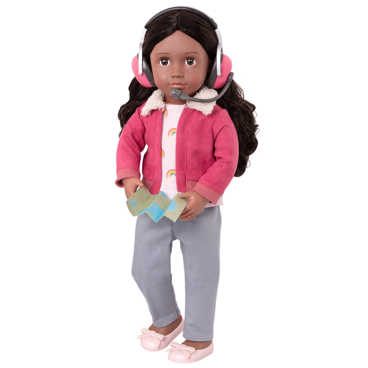 18-inch Posable Travel Doll Aryal