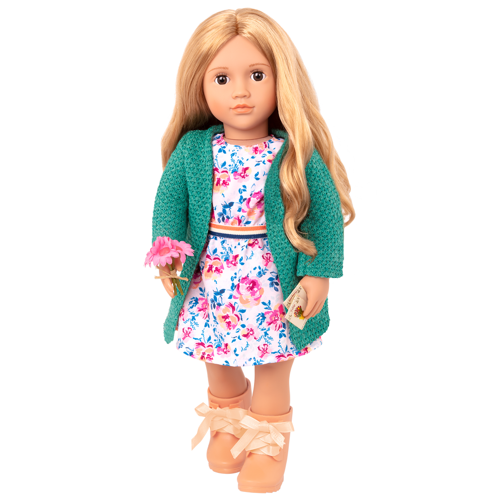 18-Sage - 46cm Gardening Doll - Our Generation Doll with Blonde Hair & Brown Eyes - Toys & Gifts - Ages 3 Years + - Our Generation UK