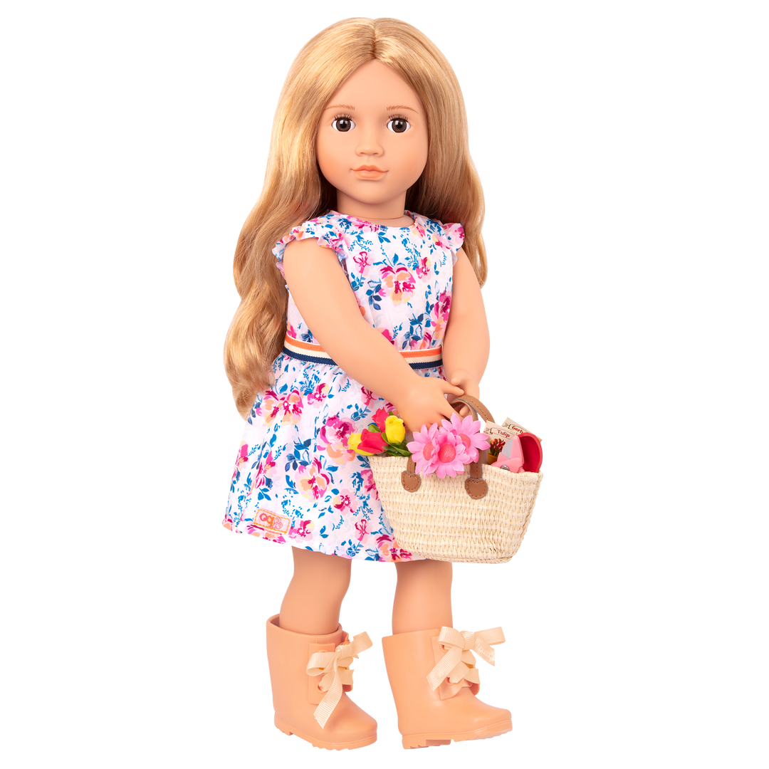 Sage - 46cm Gardening Doll - Our Generation Doll with Blonde Hair & Brown Eyes - Toys & Gifts - Ages 3 Years + - Our Generation UK