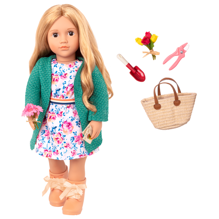 Sage - 46cm Gardening Doll - Our Generation Doll with Blonde Hair & Brown Eyes - Toys & Gifts - Ages 3 Years + - Our Generation UK