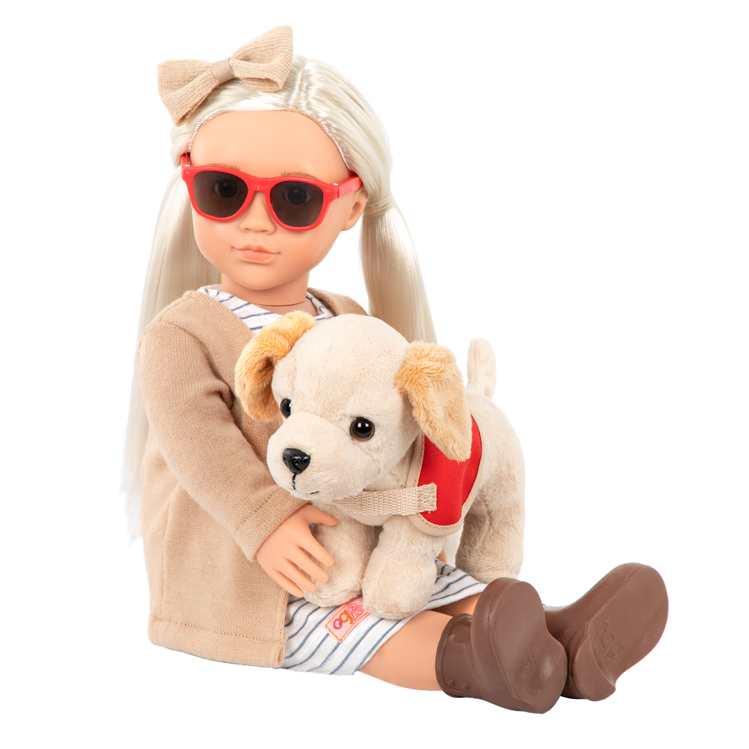 Marlow - 46cm Visually Impaired Doll - OG Doll with Guide Dog - Doll with Blonde Hair - Toys & Gifts - Our Generation