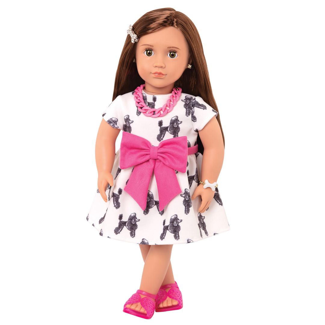 Nancy - 46cm Jewellery Doll - OG Doll with Jewellery Accessories - Doll with Brown Hair & Brown Eyes - Toys & Gifts - Toys for 3 Years + - Our Generation