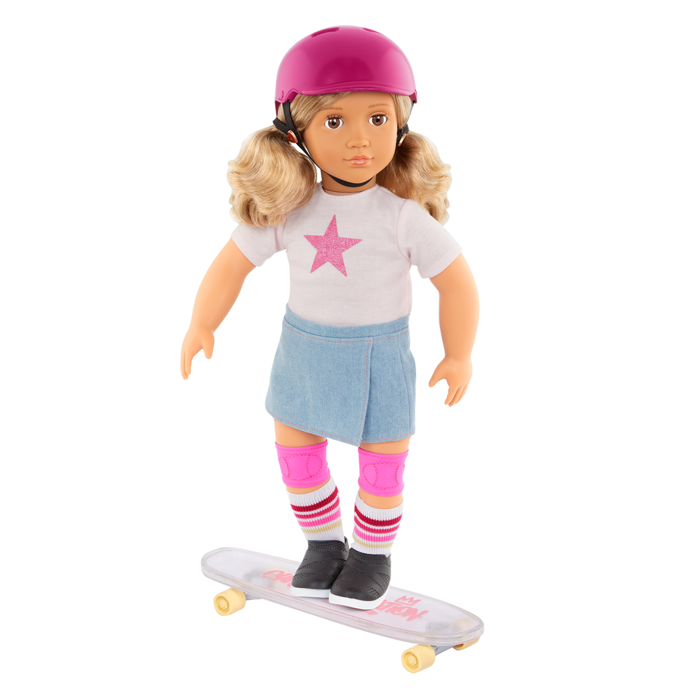 Ollie - 46cm Skateboarding Doll - OG Doll with Blonde Hair & Brown Eyes - Doll with Storybook - Toys & Gifts for Children - Ages 3 to 12 Years - Our Generation UK
