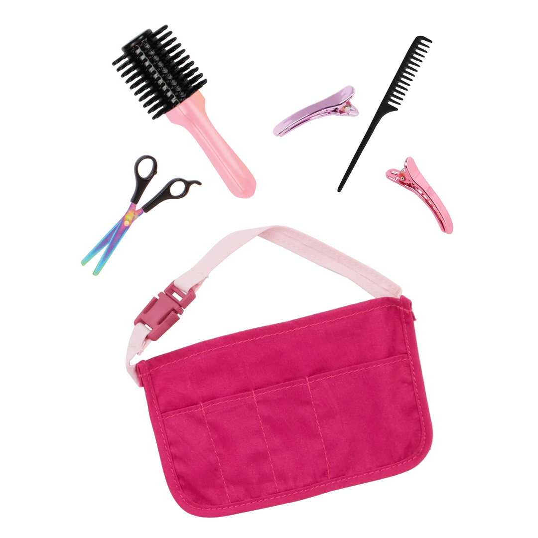 Sabrina - 46cm Hairdresser Doll - Doll with Hair-Dresser Accessories & Apron - Doll with Blonde Hair & Blue Eyes - Toys & Gifts for Kids - Our Generation UK