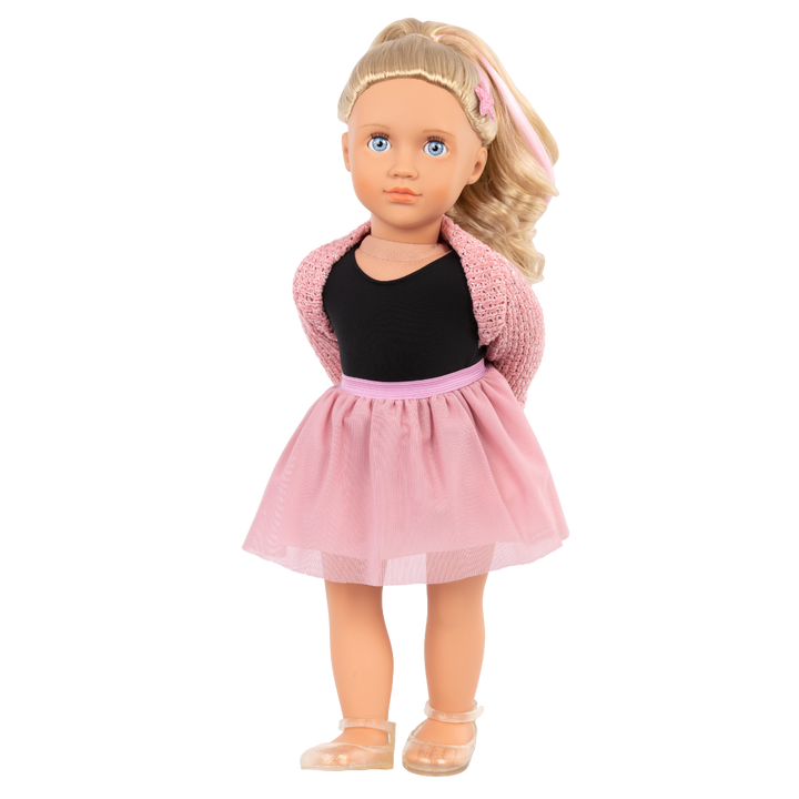 Stella - Fashion Starter Gift Set by Our Generation - 46cm Doll with Blonde Hair & Blue Eyes - Doll with 2 Outfits, Styling Book & Accessories - Toys & Gifts for Kids - Gift Set - Our Generation UK