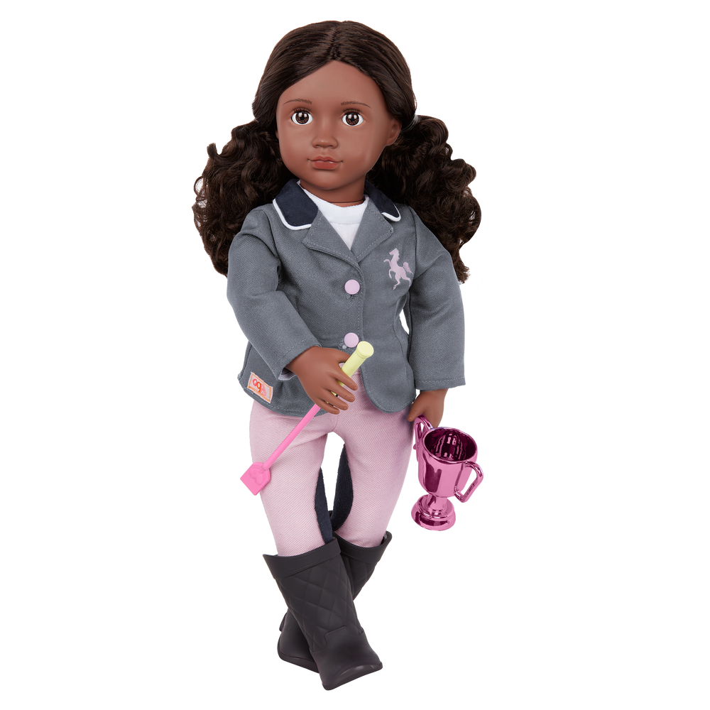 Rashida - 46cm Horse-Riding Doll - Equestrian Doll with Riding Accessories - Doll & Storybook - Toys & Gifts for Kids - Our Generation