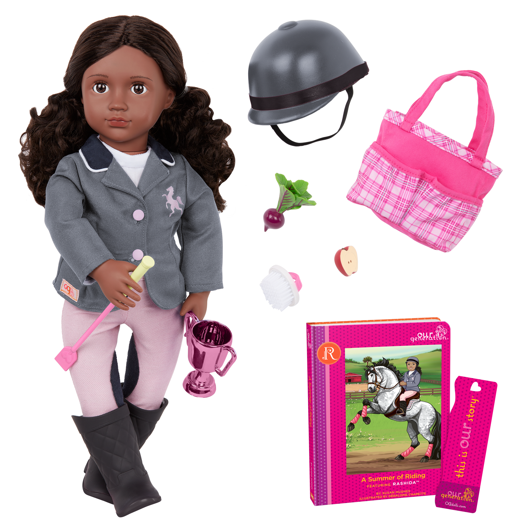 Rashida Posable 18 inch Equestrian Doll Our Generation Our