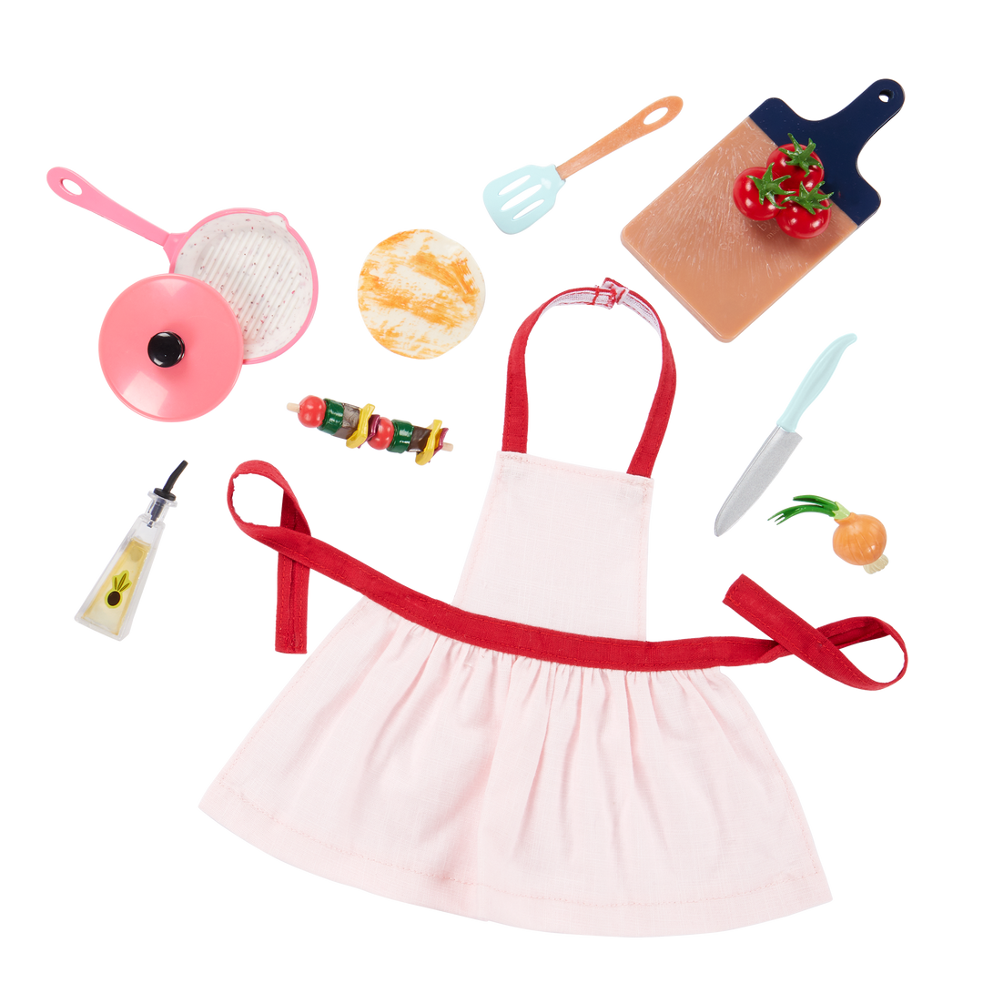 Rayna - OG Doll with Brown Hair & Brown Eyes - Our Generation Doll with Accessories - Doll & Book - Cooking Doll - Our Generation UK