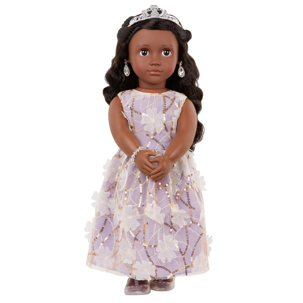 Ambreal - 46cm Special Event Doll - Doll with Tiara - OG Doll with Black Hair & Brown Eyes - Christmas Gifts for Kids - Our Generation