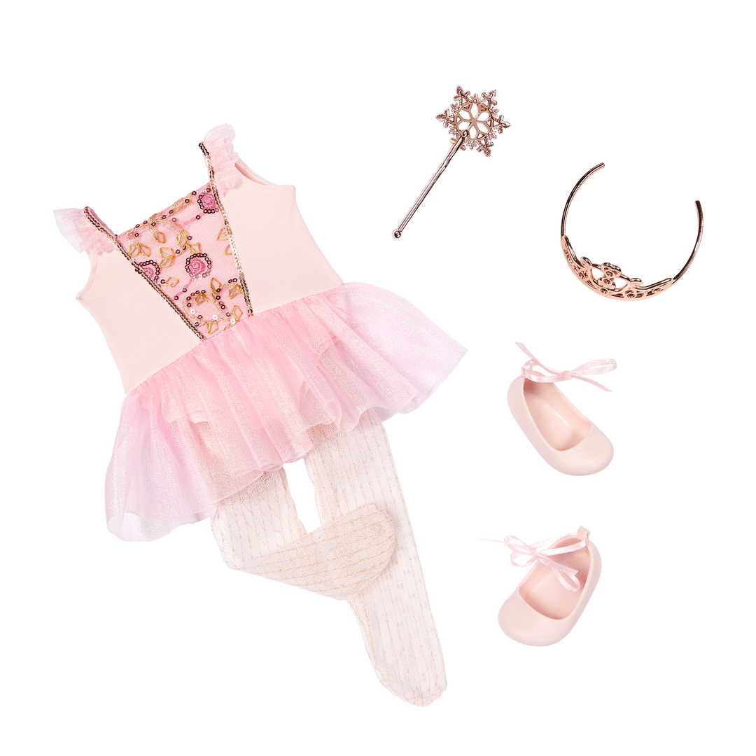 Delmy - 46cm Christmas Doll - OG Doll with Hazel Eyes & Brown Hair - Christmas Gifts for Kids - Doll with Tiara & Fairy Wand - Our Generation