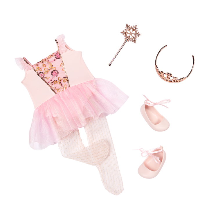 Delmy - 46cm Christmas Doll - OG Doll with Hazel Eyes & Brown Hair - Christmas Gifts for Kids - Doll with Tiara & Fairy Wand - Our Generation