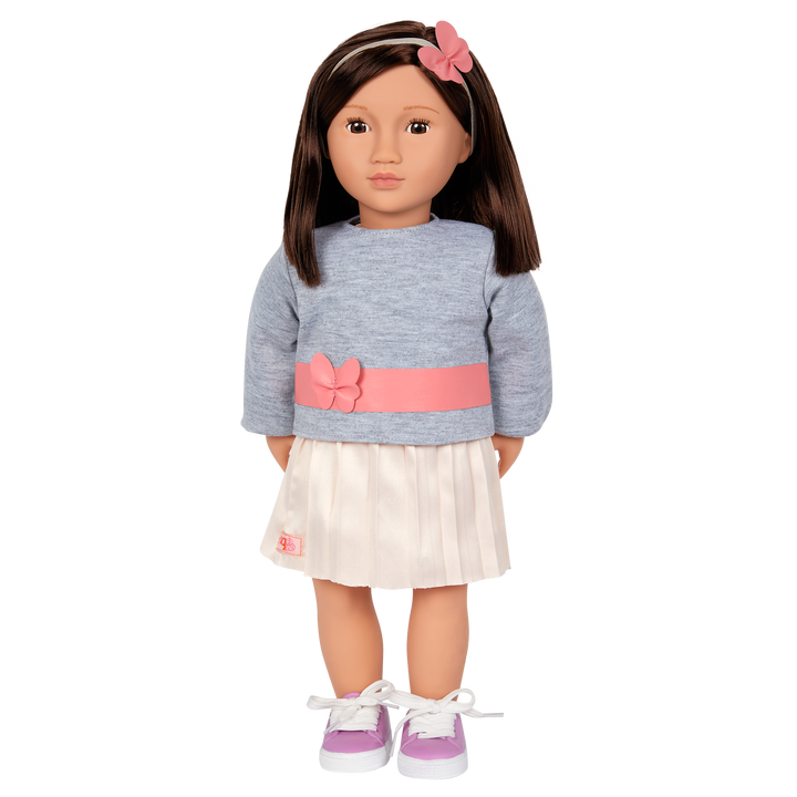 Mei - OG Fashion Doll - 46cm Doll with Brown Hair & Brown Eyes - Toys & Gifts - Our Generation