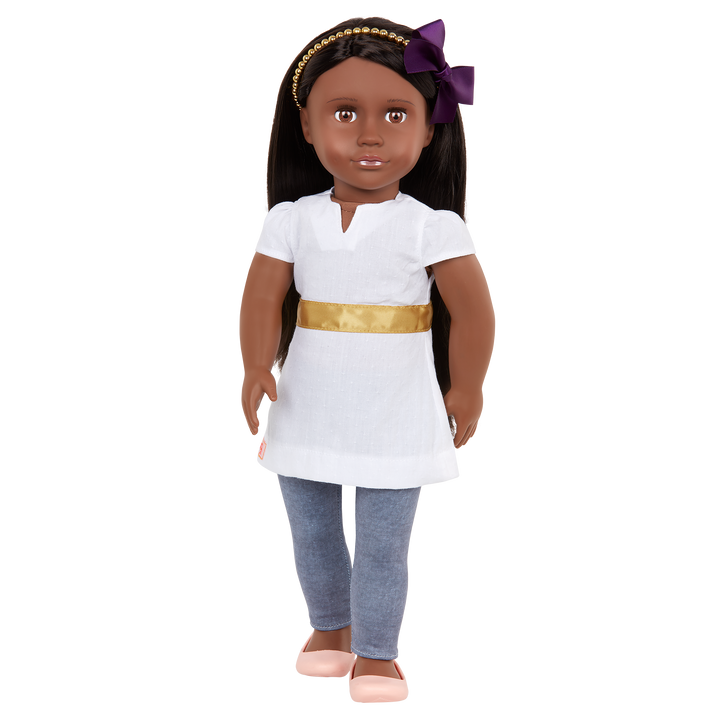 Visala - 46cm Fashion Doll - Doll with Dark Brown Hair & Brown Eyes - Gifts for Kids - Our Generation